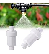 2pc Misting System Filter 100 Mesh Calcium Inhibitor Filter for 1/4 Tubing Quick Connect for Outd...