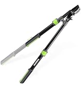 WORKPRO Extendable Anvil Lopper with Geared Mechanism, 25-37" Branch Cutter with 1.6" Cutting Cap...