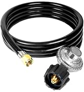 GrillAce Universal Gas Grill Regulator and Hose, Replacement for Weber, Charbroil, Nexgrill Grill...