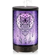 Owl Essential Oil Diffuser, Daroma 100ml Metal Aromatherapy Ultrasonic Cool Mist Humidifier Air S...