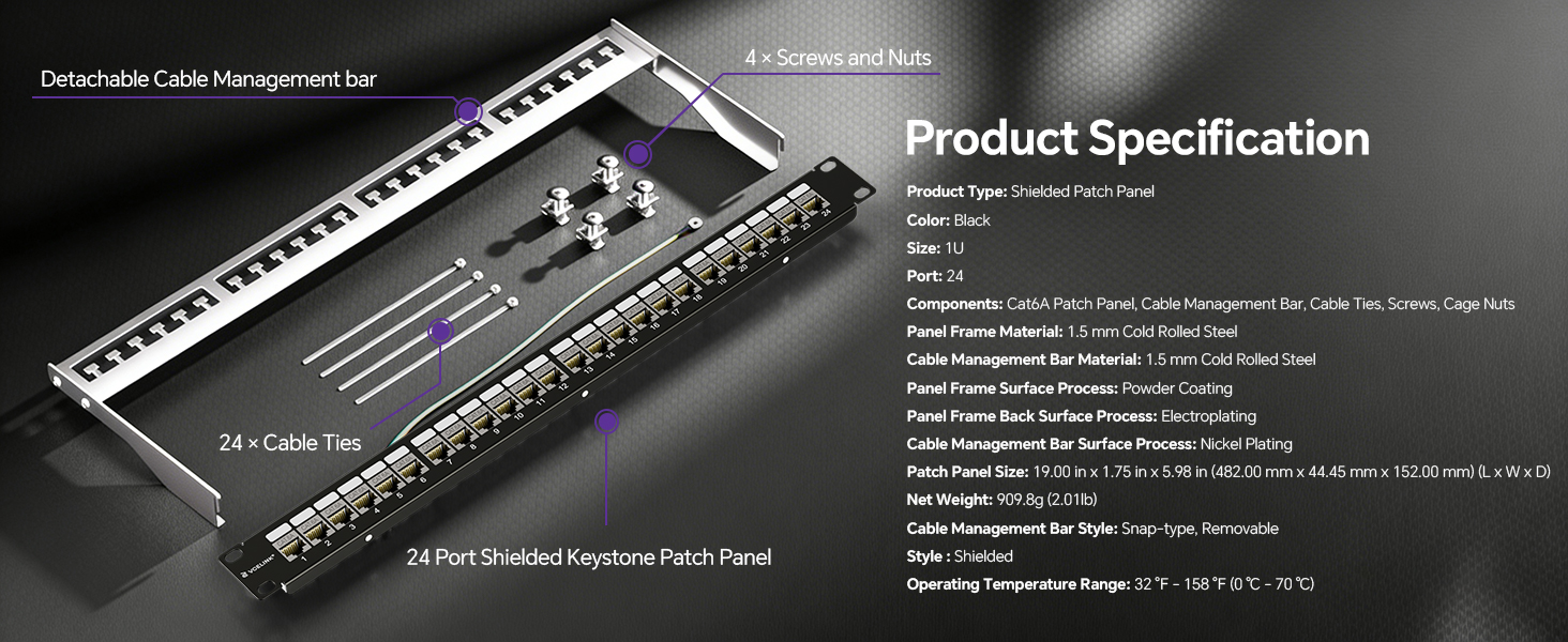 Cat6A Patch Panel