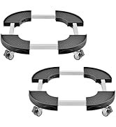 VEVOR Plant Caddy with 4 Lockable Wheels, 15-22.8’’ Adjustable Large Plant Dolly Cart, 440lbs Wei...