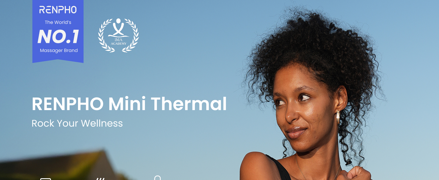Pocket-Sized Wellness: Compact Mini Thermal Massager with 4 Intensity Levels for On-the-Go Comfort
