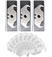 Harita Utility Hook Blades 30 Pack, Box Cutter Blades, High Carbon Steel Standard Size Utility Kn...