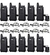 TIDRADIO TD-M8s 2 Way Radio Walkie Talkies Rechargeable VOX License-Free Two Way Radio with Earpi...