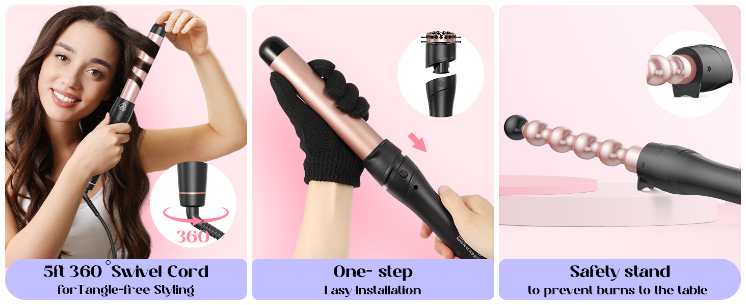 5 in 1 Curling Wand Set