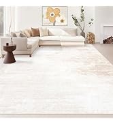 Area Rugs 8x10 Living Room: Washable Rug Modern Abstract Large Rugs Soft Non Slip Neutral Rug Sta...