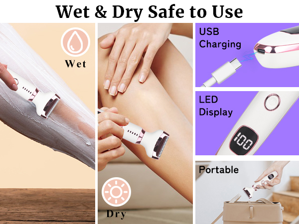 Beanify Wet &amp;amp;amp; Dry Electric Razor for Women Men
