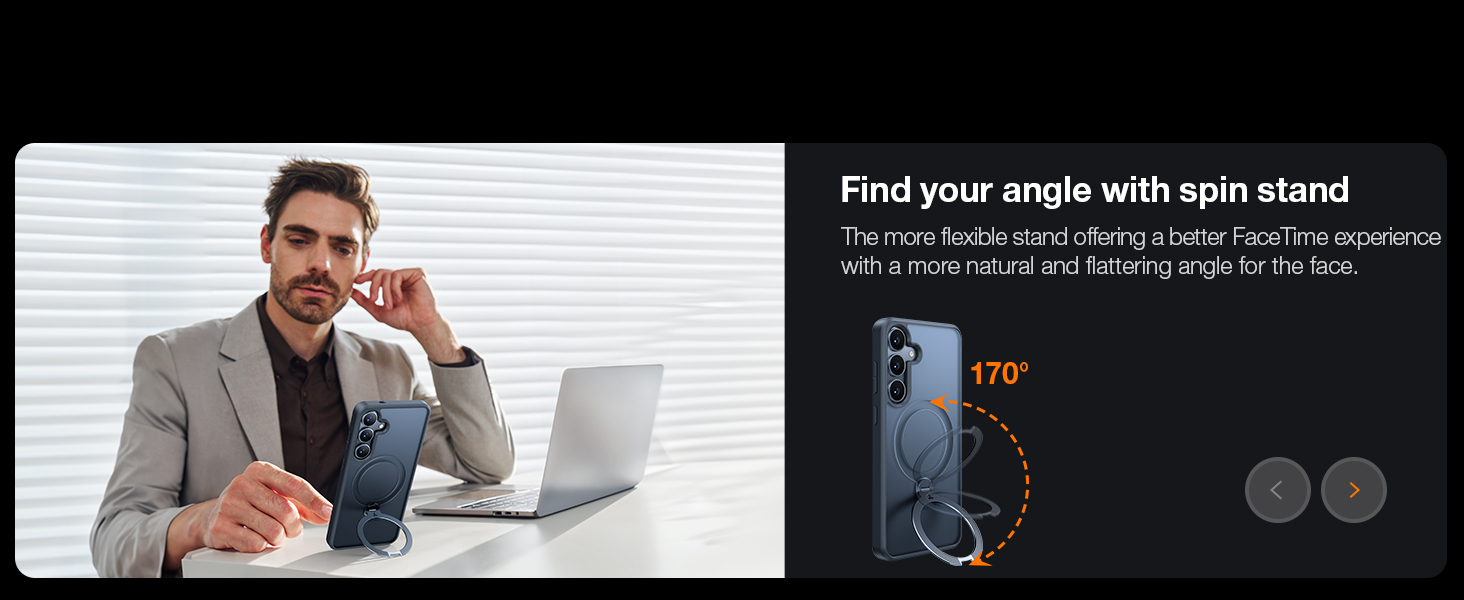 Samsung Galaxy S25 Case with 360 Stand