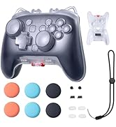 NANANINO Clear Protective Case for Nintendo Switch 2 Pro Controller – Transparent Hard Shell with...