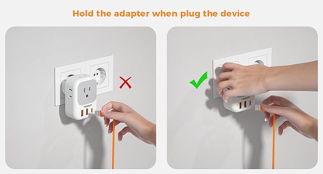foldable travel adapter