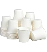 RACETOP [100 Pack] 3 oz Paper Cups for Bathroom, Disposable Mouthwash Cups, Small Paper Cups, for...