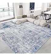 Artnice Modern Abstract Area Rugs for Living Room 8x10, Non Slip Machine Washable Rugs, Soft Indo...