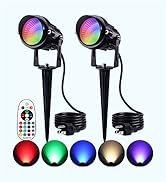 2 Pack Color Changing Landscape Lights