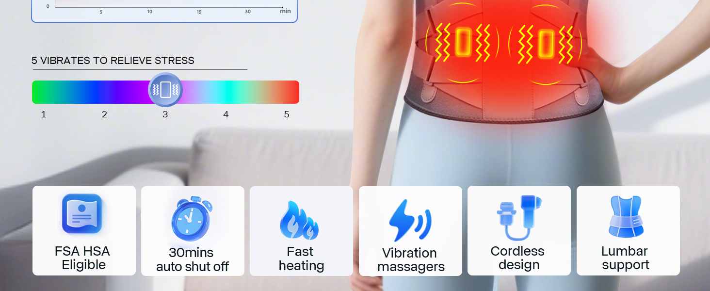 back heating pad belt