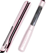 Beautigo Steam Hair Straightener, Steam Reduces Damage, Nourishes Hair,20s Fast Heating, Gold Rose