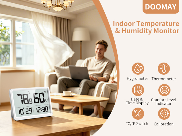 Digital Temperature &amp; Humidity Monitor