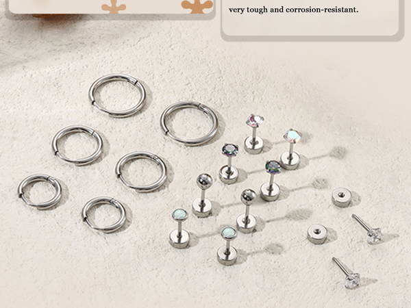 flat back earrings flat back stud earrings small gold hoop earrings cartilage earrings for women