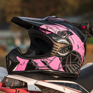 dirt bike helmet motorcycle color pink