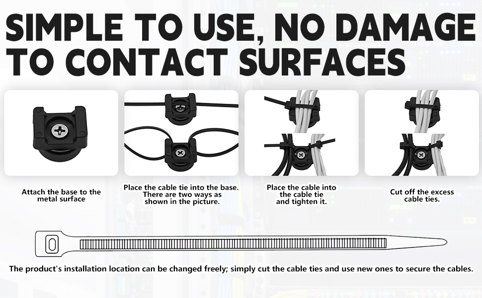 Magnetic zip tie