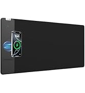 Wireless Charging Mouse Pad, Gaming Mouse Pad, 31.5"x11.8" Large Desk Mat for Laptop/Keyboard, Wa...