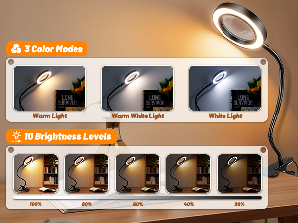 0097- Clip on magnifying light