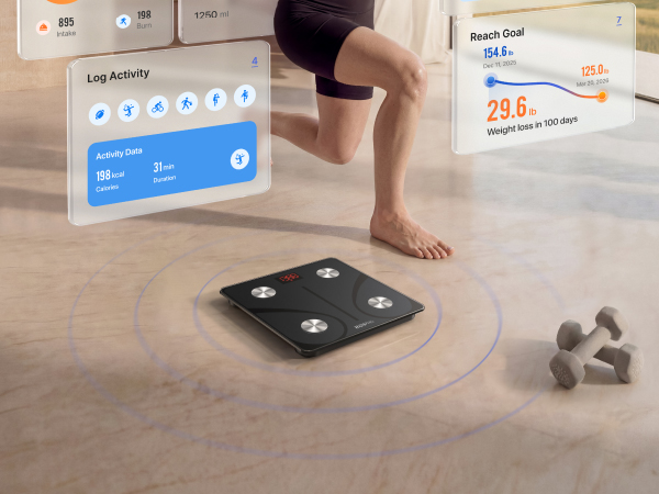 Smart Scale for Body Weight Digital Bathroom Scale BMI Weighing Bluetooth Body Fat Scale