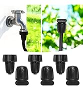 Bonviee Drip Irrigation Parts for 5/16" Main Line - (6-Pack) - 3 x PVC Female Hose Thread Non-Swi...
