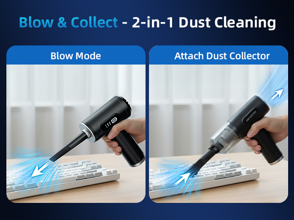 Compressed Air Duster &amp;amp; Vacuum Cleaner