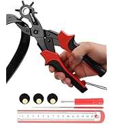 Professional Belt Hole Puncher for Leather - KingTool Leather Hole Punch, Leather Hole Punch Tool...