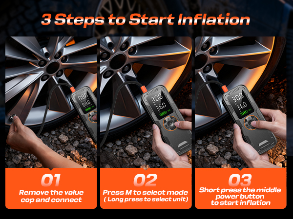 portable tire inflator