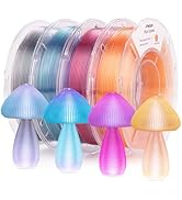 AMOLEN Transparent PLA Filament Bundle Multicolor, Translucent PLA 3D Printer Filament 1.75mm ±0....