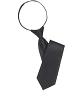 Black Women 's Narrow Necktie with Zipper Adjustable Neck Tie Elegant All-match Trendy Unisex Cas...