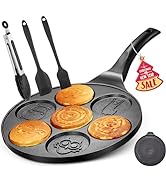 Reemix Mini Pancake Pan, Make 7 Unique Flapjack Animals Designs, Nonstick Pan Cake Maker Griddle ...