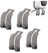 JinnEterri Car Purse Hook Purse Hook for Car Seats Headrest Car Seat Hooks,Heavy Duty Vehicle Org...