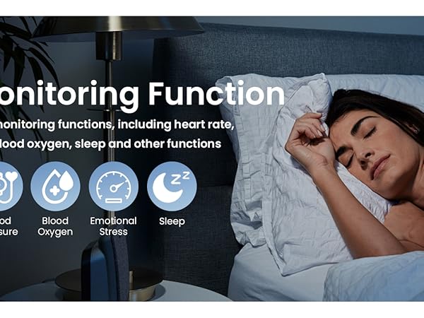 Step Counting,for iPhone and Android,Waterproof smart blood pressure monitor,No Subscription Fees