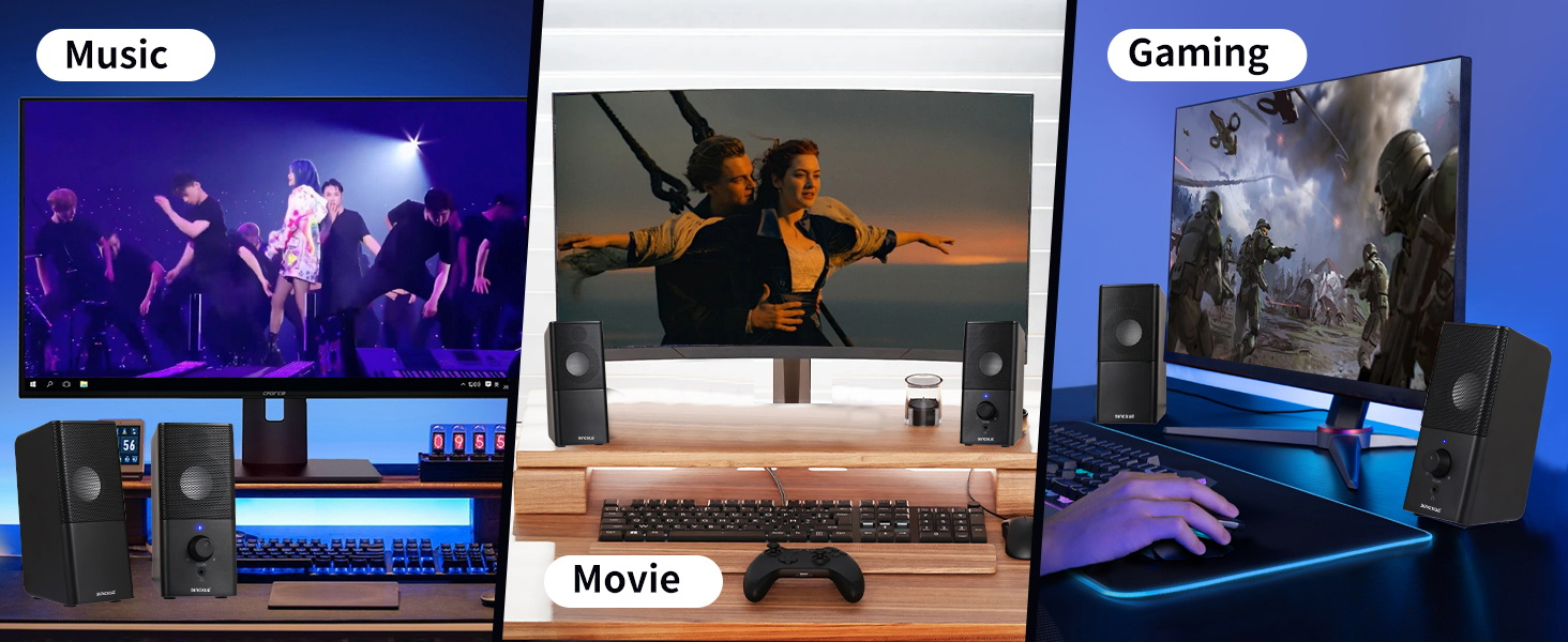monitor speakers for music gaming and movies