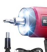 4V Cordless Electric Screwdriver, 22Pcs Small Power Screwdriver Set with LED Light, 320 RPM, 4/6 ...
