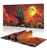 Sunflowers Field Giant Hand Extended Large Gaming Mouse Pad Fingers Crescent XXL Mousepad Desk Pa...