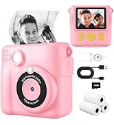 Kids Camera, Instant Print Camera 2.4 Inch Screen 1080P Digital Camera with 16X Digital Zoom, 32G...