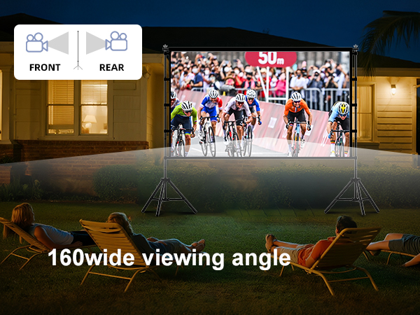 100 inch projector screen with stand