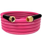 WELLUCK Water Hose Leak-proof 5/8"x25ft Garden Hose Flexible Anti-Kink with Male to Female Heavy ...