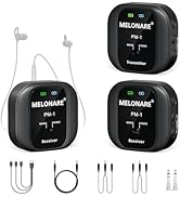 MELONARE Wireless in-Ear Monitor System - UHF 500MHz, Low Latency, Auto-Pairing, 1 Beltpack Trans...