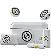 Hollyland Lark M2 Wireless Lavalier Microphone for iPhone/Android/Camera/PC/Laptop with Lightning...