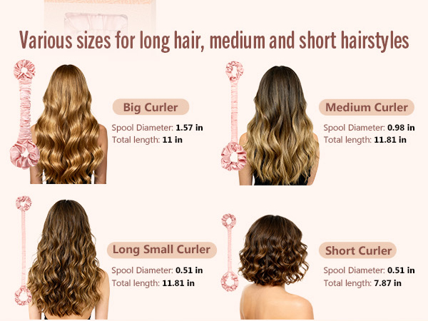 hair rollers heatless curlers curls curler curling overnight rods curl roller women curly