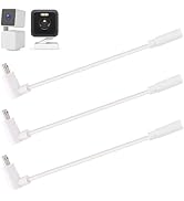Uogw 3 Pack 90° Micro-USB Extension Cable Compatible with Wyze Cam Pan v3 and Wyze Cam v3 Pro, 5i...