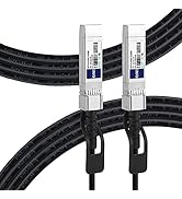 FLYPROFiber 10G SFP+ DAC Twinax Cable, 5M/16.4ft Passive Direct Attach Copper Twinax Cable for Ci...