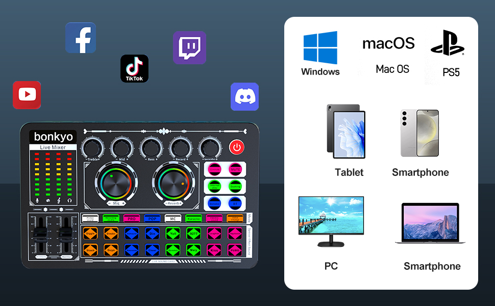 Music Podcast Equipment Bundle Streaming Accessories Recording Voice Interface Studio