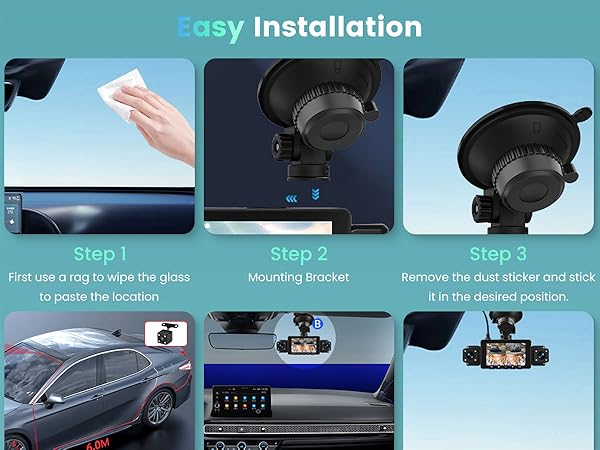 Dash Cam Front and Inside