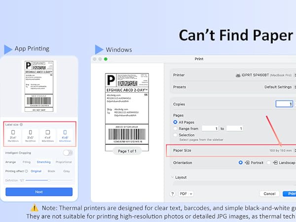 DPRT Bluetooth Thermal Shipping Label Printer